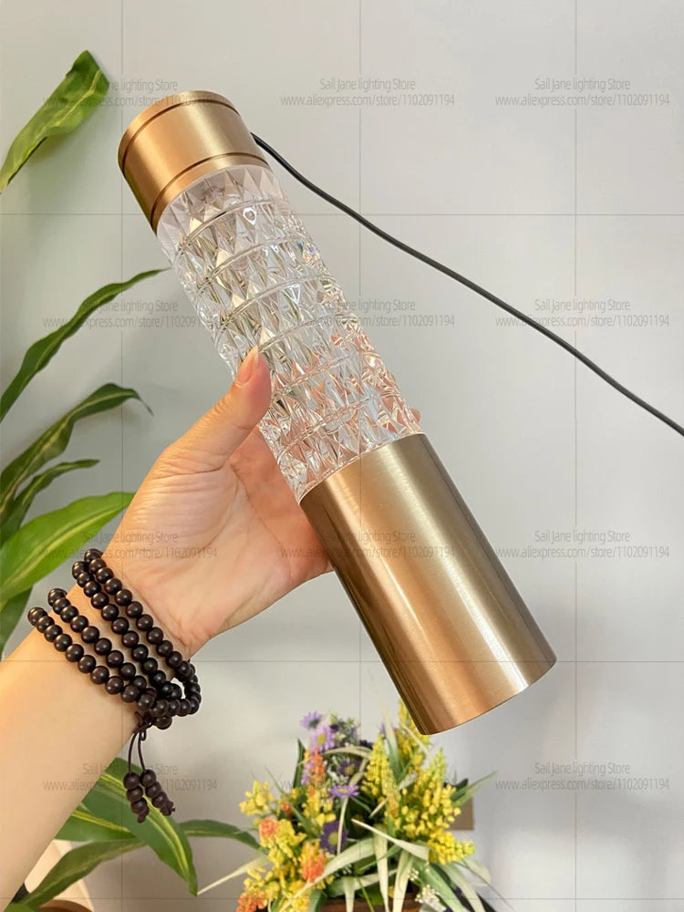 Modern Luxury Gilding Cylindrical Chandelier Villa Living Room Ceiling Light Hanging Duplex Stair Pendent Lamp Home Decoration