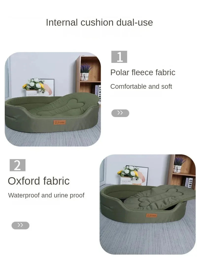 Dog Cushions Winter Pet Bed Sofa Large Dogs Fluffy Medium Blanket Pets Accessories Mat Products Puppy Supplies Cats Small Big