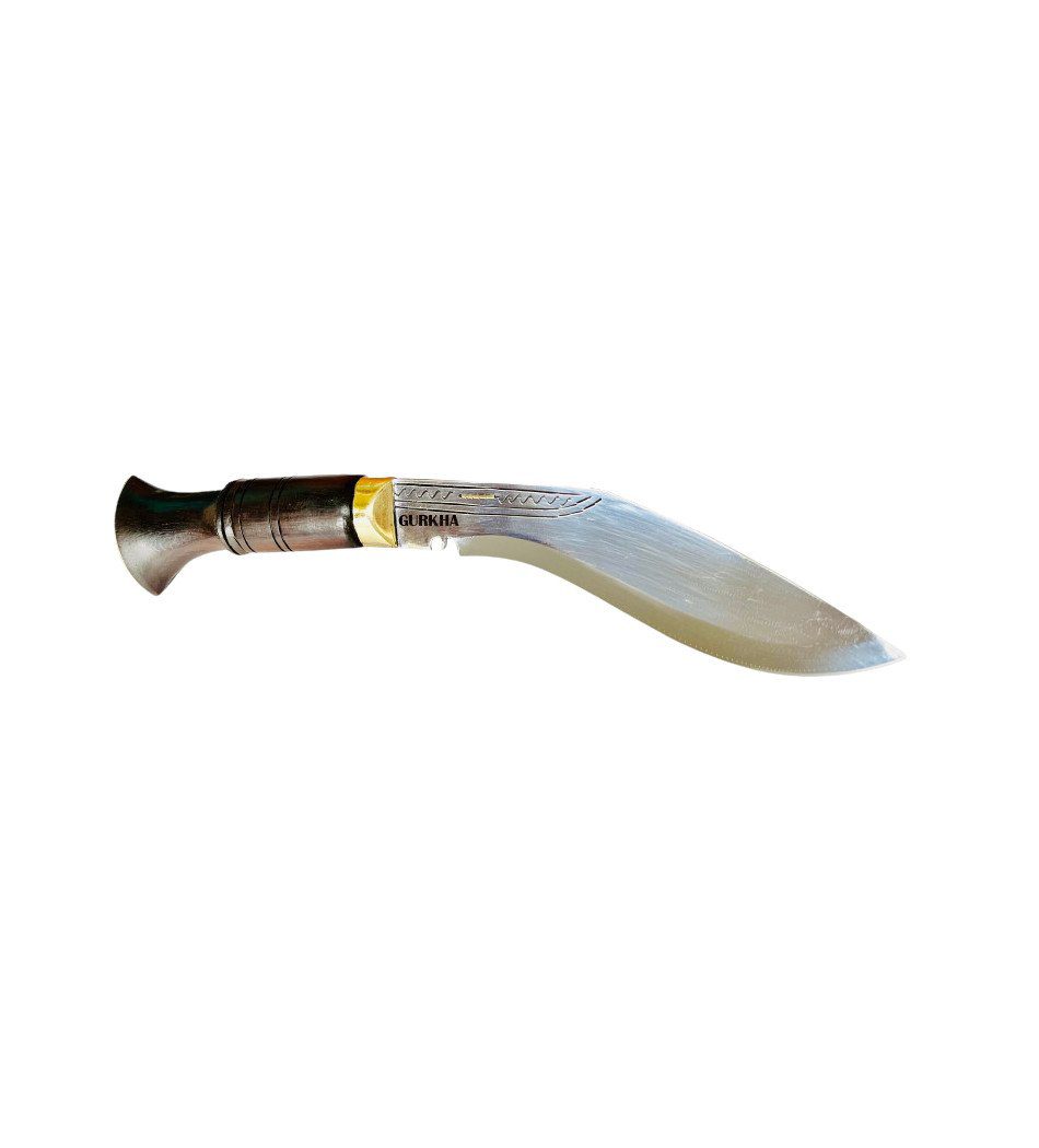 Gurkha Kukri Knife Super Mini Jungle 6" Authentic Hand-Hammered Hand Forged Carbon Steel Blade Full Tang 11" Kukri Khukuri With Leather Sheath & 2 Small Knives - Handmade In Nepal - Image 2